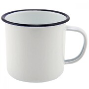 Campfire 10cm Enamel Mug White