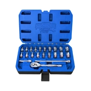888 Series 1/4"Dr Socket Set - Metric/SAE - 6PT - 22pc