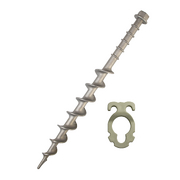 Supex Large Alloy Screw-In Peg | With Guy Rope Clip