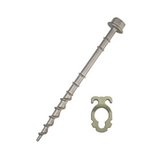 Supex Medium Alloy Screw-In Peg | With Guy Rope Clip