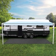 Explore Caravan Annexe & Floor Matting - 6M X 2.5M - Grey - New Updated Design