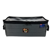 AOS Canvas Cargo Storage Drawer Bag w/ Clear Top & Divider – Medium – Grey – 20cm Tall