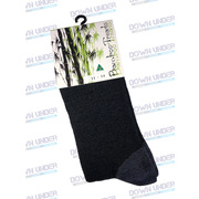 Merino Treads Bamboo Soul Sock Black - Large      