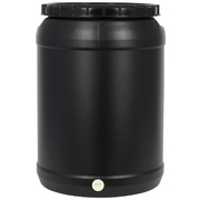 Water Drum 30L Open Top Black 