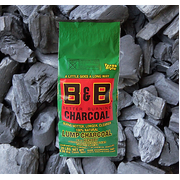 B&B 20lb/9kg Hickory Lump Charcoal