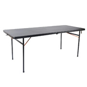 Wildtrak Table 182cm Bi-Fold - Black    