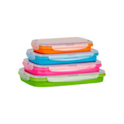 Supex Collapsible Set 4 Rectangular Containers 