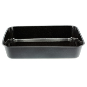 Falcon Enamel Deep Roasting Pan Black/White Speckle 41x33x8cm 