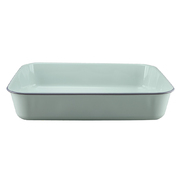 Falcon Enamel Deep Roasting Pan Duck Egg Blue/Grey Rim 41x33x8cm | FE2863DE