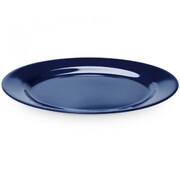 Falcon Enamel Flat Plate 24cm - Blue/White Speckle