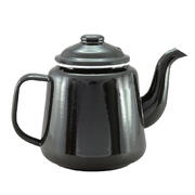Falcon Enamel Teapot Deluxe 14cm 1.5L 2-Tone - Black/White