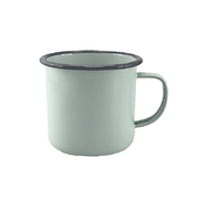 Falcon Enamel Mug 9cm 500ml - Duck Egg Blue/Grey Rim