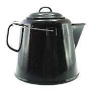 Falcon Enamel Jumbo Kettle Black/White Speckle 22cm 4.5L