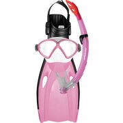 Mirage Comet Junior Silitex Mask Snorkel & Fin Set - Pink