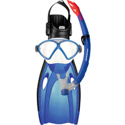 Mirage Comet Junior Silitex Mask Snorkel & Fin Set - Blue