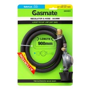 Gasmate Regulator & Hose - 900mm - LCC27 TO 5/8" UNF (3/8" SAE)