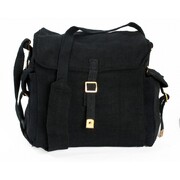 Huss Web Haversack Shoulder Bag Black Wh-3