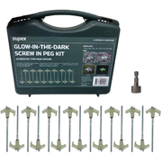 Supex 16pcs Glow-In-The-Dark Screw-In Peg Kit