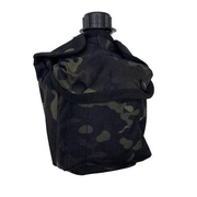Huss Army Canteen Kit W.Bottle - Black Multicam