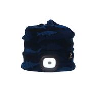 Xtm Blinder LED Removable Head Lamp Beanie - Navy Camo