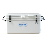 ICEY TEK 56L Long Ice Box Cooler - White