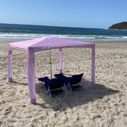 CoolCabanas Beach Shelter Large - Miami Pink Stripes               