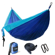 Lazi Pro Parachute Hammock Double - Light Blue/Blue 