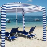 CoolCabanas Beach Shelter Medium - Navy Stripes