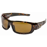 Mustad Hank Parker Polarized Sunglasses-Tortoise Hard Frame With Rubberised Arms, Amber Lens-Mhp101A03