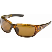 Mustad Hank Parker Polarized Sunglasses-Tortoise Hard Frame  With Eye Ventilation, Amber Lens-Mhp102A03