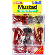 Mustad Flathead 100 Piece Hook Packs