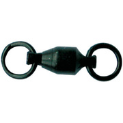 Mustad Black Ball Bearing Swivels With Welded Rings