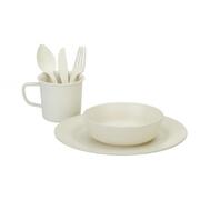 Oztrail 7 Piece Bamboo Hikers Dinner Set