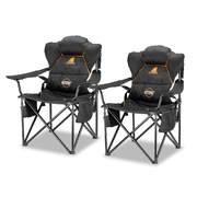 2 x Oztent Red-Belly HotSpot Chairs
