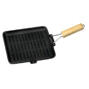 Campfire Square Frypan Griddle With Folding Handle  