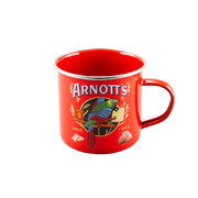 Arnotts Enamel Mug Red 2Pk 9Cm 550Ml