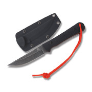 Rough Ryder Tactical Fixed Blade Black Knife - G10 Handle