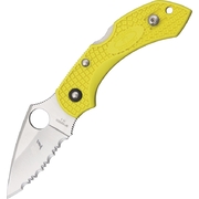 Spyderco Dragonfly 2 Salt Yellow H1 - Serrated Blade