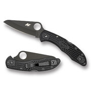 Spyderco Salt 2 Knife Black Blade/H1 Black Handle/Plain Blade