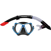 Mirage Pacific Mask & Snorkel Set - Black/Blue