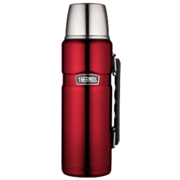 Thermos 1.2L Stainless King Stainless Steel Vacuum Flask - Red