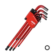 SP Tools Ball Drive Hex Key Set - SAE - Colour Coded - 9pc