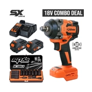 SP Tools Cordless 18V 1/2" Dr Impack Wrench Kit - 5.0AH-SX Drive