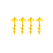 4 x Supa Peg 300mm Screw Peg - Yellow - Polycarbonate