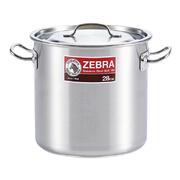 Zebra Stainless Steel Stock Pot - 28cm
