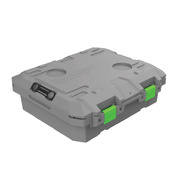 TRED GT Storage Box 25L - Shallow - Grey With Green