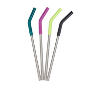 Klean Kanteen Straw 4 Pack - 8Mm Multi-Colour/Brushed Stainless    