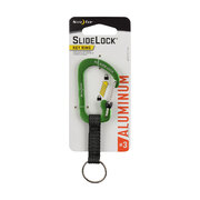 Nite-Ize Slidelock Key Ring Aluminium - Lime