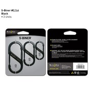 Nite-Ize S-Biner Steel # 2, 3 & 4 Triple Pack - Black