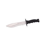 Tactical 18 Knife W/Black Zamak/Rubber Handle